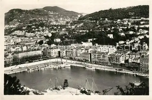 AK / Ansichtskarte Nice_Alpes_Maritimes Port et Mont Boron Nice_Alpes_Maritimes