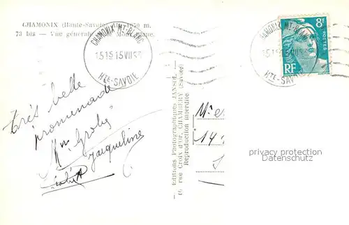 AK / Ansichtskarte Chamonix  Chamonix