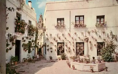 AK / Ansichtskarte Cordoba_Andalucia Small Place and Lane of the Flowers Cordoba Andalucia