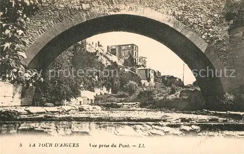 AK / Ansichtskarte La_Tour d_Aigues Vue prise du pont La_Tour d_Aigues