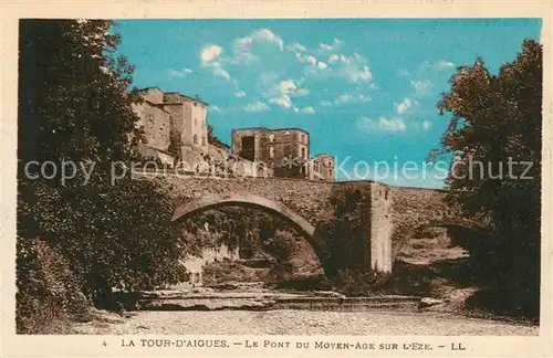 AK / Ansichtskarte La_Tour d_Aigues Pont du Moyen Age sur l Eze La_Tour d_Aigues