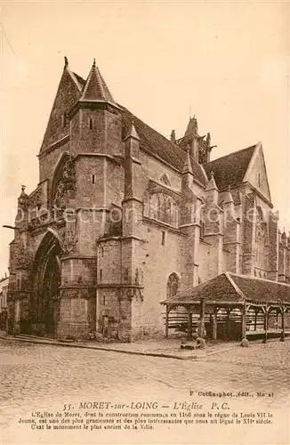 AK / Ansichtskarte Moret sur Loing Eglise Moret sur Loing