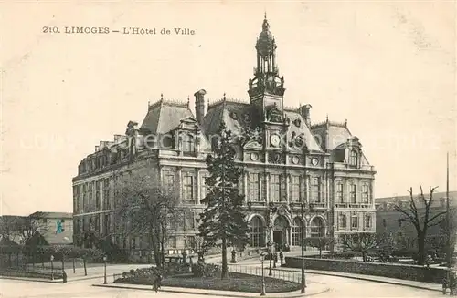 AK / Ansichtskarte Limoges_Haute_Vienne Hotel de Ville Rathaus Limoges_Haute_Vienne