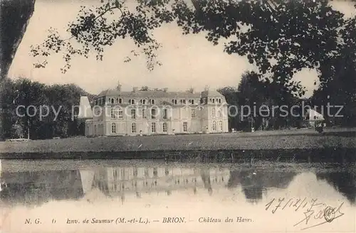 AK / Ansichtskarte Brion_Maine et Loire Chateau des Haves Brion Maine et Loire