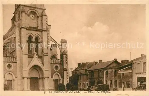 AK / Ansichtskarte Landemont Place de l Eglise Landemont