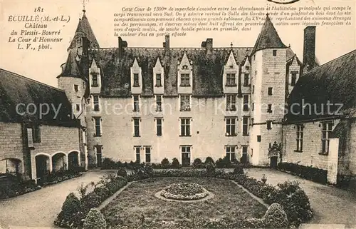 AK / Ansichtskarte Ecuille Chateau du Plessis Bourre Cour d Honneur Ecuille