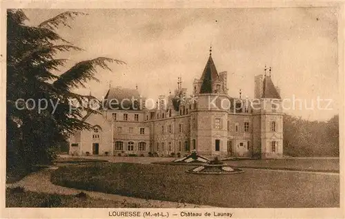 AK / Ansichtskarte Louresse Rochemenier Chateau de Launay Louresse Rochemenier