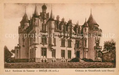 AK / Ansichtskarte Breze Chateau de Grandfonds Breze