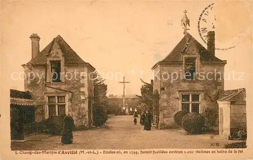 AK / Ansichtskarte Avrille_Maine et Loire Champ des Martyrs Avrille_Maine et Loire
