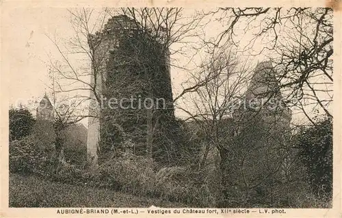 AK / Ansichtskarte Aubigne Briand Vestige du Chateau fort XIIe siecle 