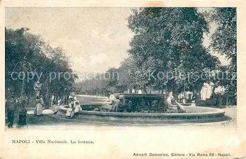 AK / Ansichtskarte Napoli_Neapel Villa Nazionale Fontana Napoli Neapel