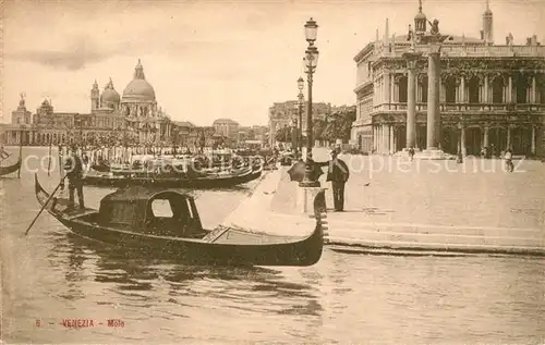 AK / Ansichtskarte Venezia_Venedig Molo Gondola  Venezia Venedig