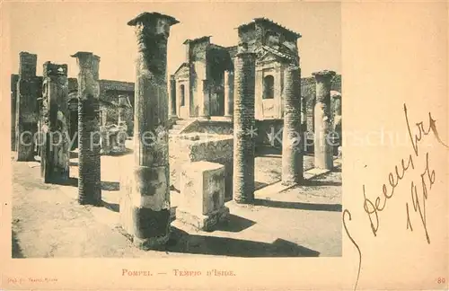 AK / Ansichtskarte Pompei Tempio d Iside  Pompei