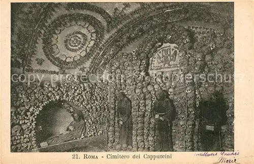 AK / Ansichtskarte Roma_Rom Cimitero dei Cappuccini Roma_Rom