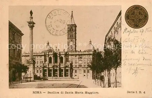 AK / Ansichtskarte Roma_Rom Basilica Santa Maria Maggiore  Roma_Rom