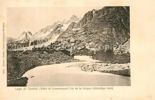 AK / Ansichtskarte Lago_di_Combal Col de la Seigne  
