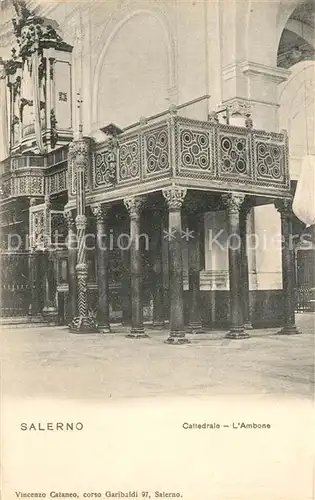 AK / Ansichtskarte Salerno Cattedrale Ambone Salerno