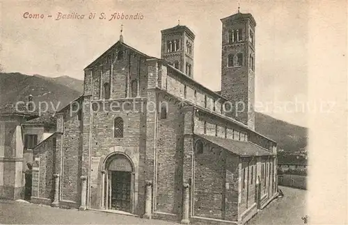 AK / Ansichtskarte Como_Lago_di_Como Basilica S. Abbondio Como_Lago_di_Como