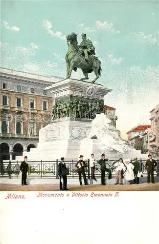 AK / Ansichtskarte Milano Monumento a Vittorio Emanuele II Milano