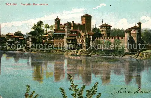 AK / Ansichtskarte Torino Castello Medioevale  Torino