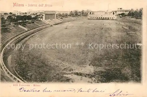 AK / Ansichtskarte Milano Arena Interno Milano