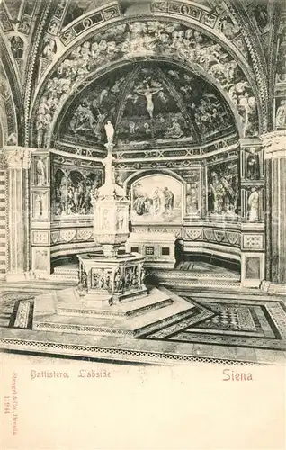 AK / Ansichtskarte Siena Battistero Abside  Siena