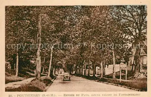 AK / Ansichtskarte Ponthierry Route venant de Fontainebleau 