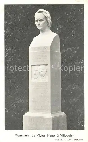 AK / Ansichtskarte Villequier Monument de Victor Hugo Villequier