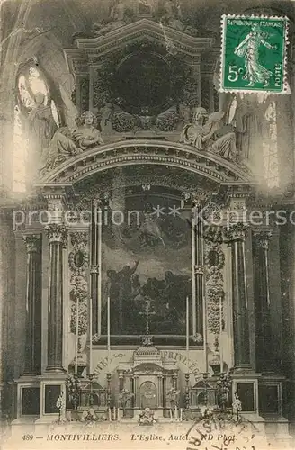 AK / Ansichtskarte Montivilliers Eglise Autel Montivilliers