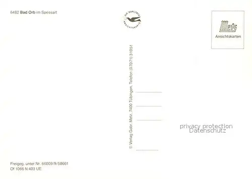 AK / Ansichtskarte Bad_Orb Fliegeraufnahme Bad_Orb