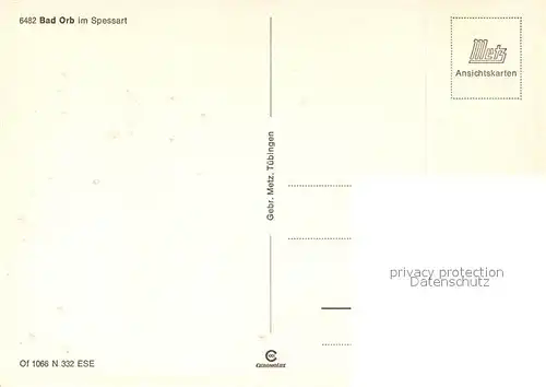 AK / Ansichtskarte Bad_Orb Fliegeraufnahme Bad_Orb
