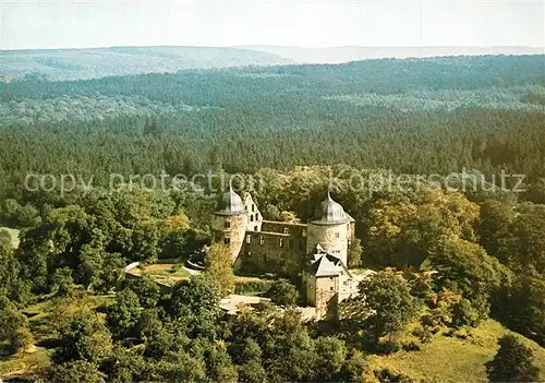 AK / Ansichtskarte Sababurg Fliegeraufnahme Sababurg