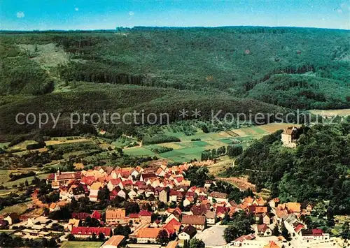 AK / Ansichtskarte Schwalenberg Fliegeraufnahme mit Hohe Moerth Schwalenberg