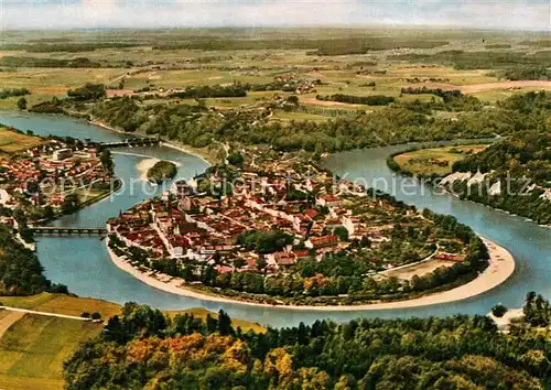 AK / Ansichtskarte Wasserburg_Inn Fliegeraufnahme Wasserburg Inn