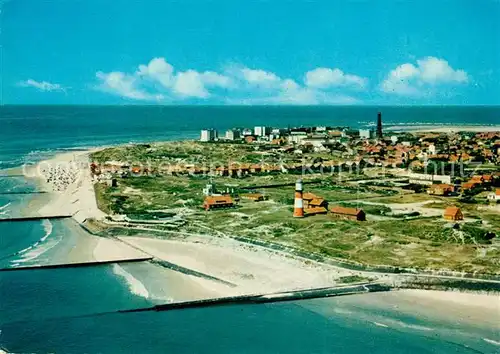 AK / Ansichtskarte Borkum_Nordseebad Fliegeraufnahme Borkum_Nordseebad