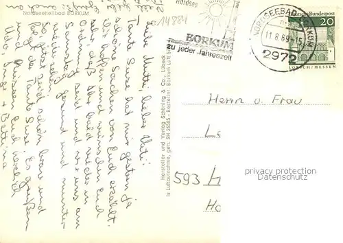 AK / Ansichtskarte Borkum_Nordseebad Fliegeraufnahme Borkum_Nordseebad