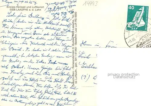 AK / Ansichtskarte Laasphe Fliegeraufnahme Laasphe