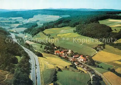 AK / Ansichtskarte Reddingshausen Hotel Pension Haus Sonnenblick Fliegeraufnahme Reddingshausen