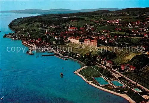 AK / Ansichtskarte Meersburg_Bodensee Fliegeraufnahme Meersburg Bodensee