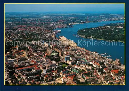 AK / Ansichtskarte Rostock_Mecklenburg Vorpommern Fliegeraufnahme Rostock