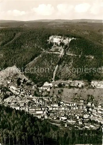 AK / Ansichtskarte Wildbad_Schwarzwald Fliegeraufnahme mit Sommerberg Wildbad_Schwarzwald