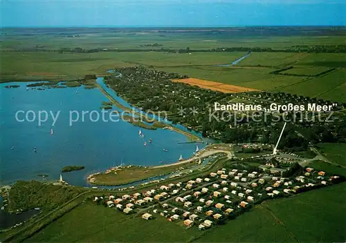 AK / Ansichtskarte Bedekaspeler_Marsch Landhaus Grosses Meer Fliegeraufnahme Bedekaspeler_Marsch