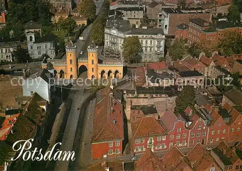 AK / Ansichtskarte Potsdam Fliegeraufnahme mit Nauener Tor Potsdam