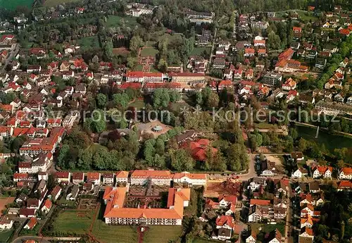 AK / Ansichtskarte Horn Bad_Meinberg Fliegeraufnahme mit Kurviertel Horn Bad_Meinberg