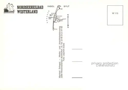 AK / Ansichtskarte Westerland_Sylt Fliegeraufnahme Westerland_Sylt