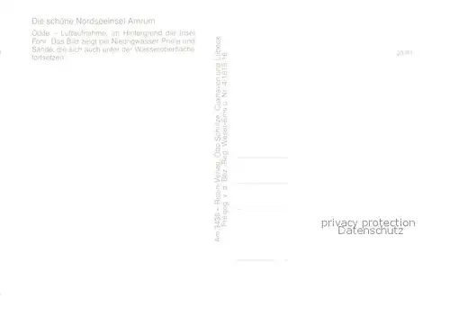 AK / Ansichtskarte Amrum Fliegeraufnahme mit Odde Amrum