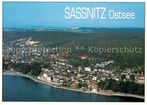 AK / Ansichtskarte Sassnitz_Ostseebad_Ruegen Fliegeraufnahme Sassnitz_Ostseebad_Ruegen
