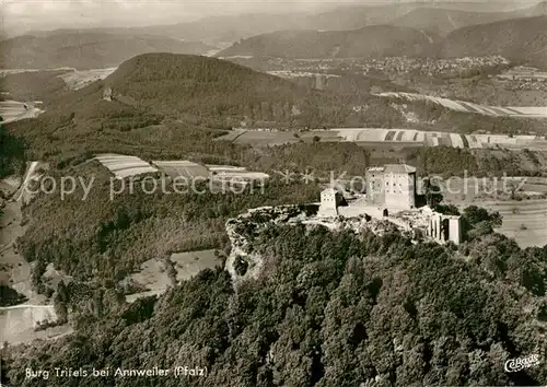 AK / Ansichtskarte Annweiler_Trifels Burg Trifels Fliegeraufnahme Annweiler_Trifels