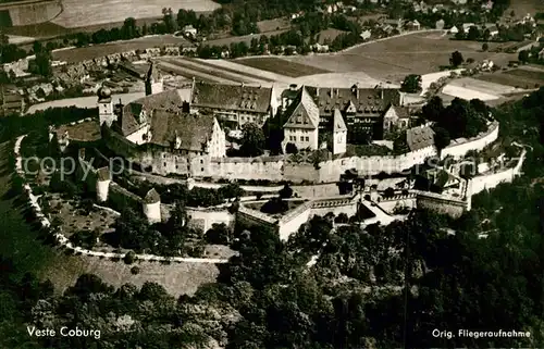 AK / Ansichtskarte Coburg Fliegeraufnahme Veste Coburg