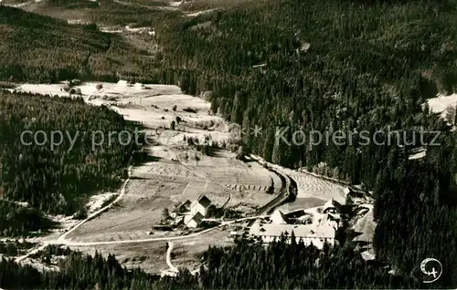 AK / Ansichtskarte Seebachschleife Fliegeraufnahme Gasthaus Pension Plaha Seebachschleife